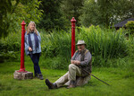 Julie and Rod showcasing their self guided Red Gate Tour